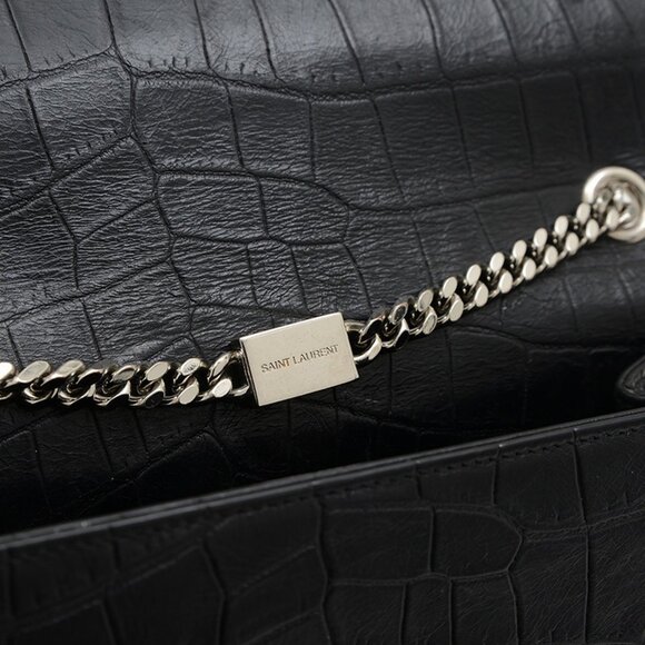 YVES SAINT LAURENT Black Leather Shoulder Bag - Picture 7 of 9